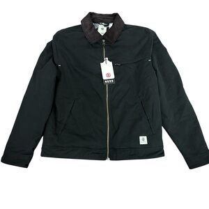 Element Men's Craftman Zip Black Jacket Size Medium NWT